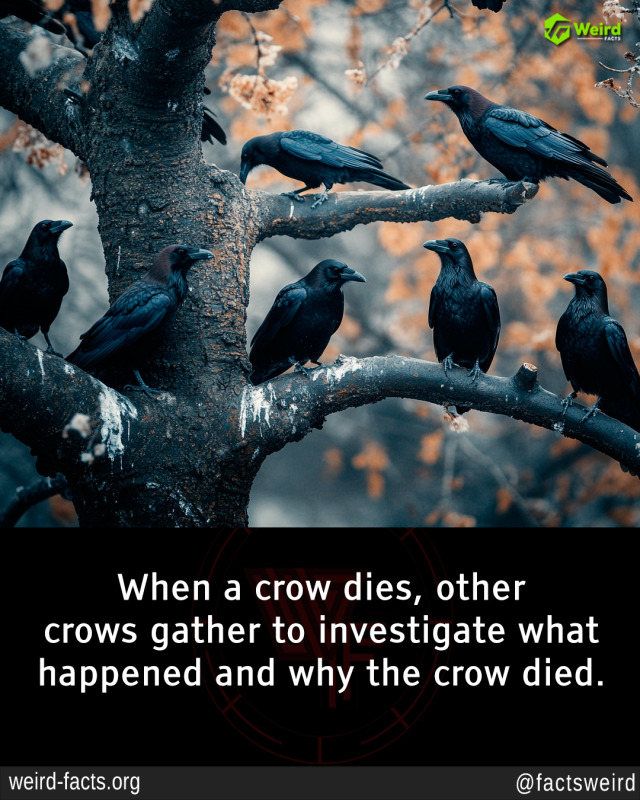 Quando un corvo muore, gli altri corvi si radunano per indagare sulle circostanze e le cause della sua morte.